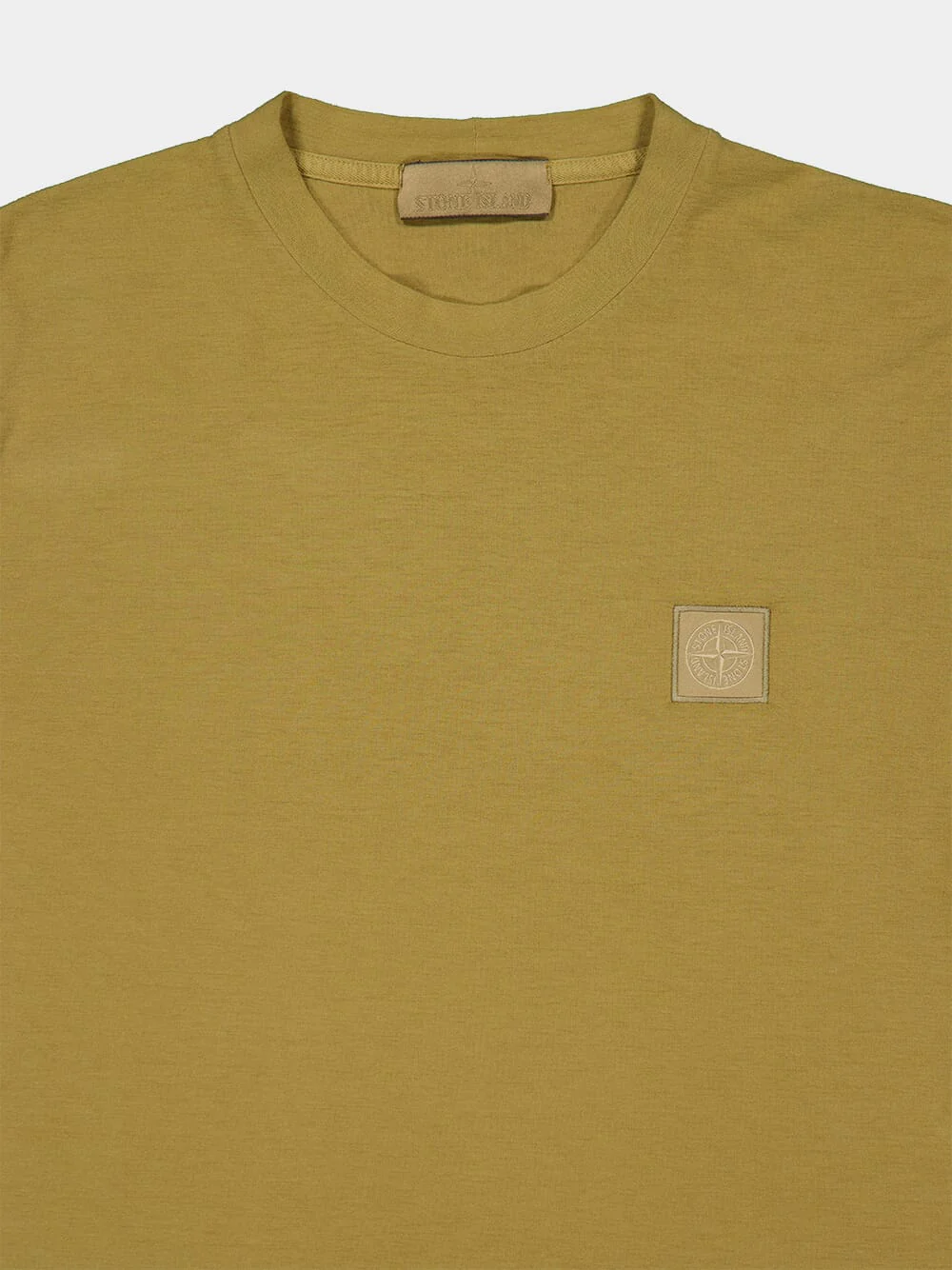 Dark Beige Cotton T-Shirt - Image 3