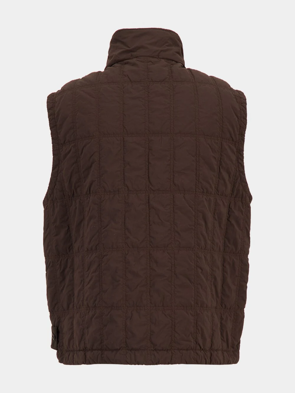 Dark Brown Puffer Vest - Image 2