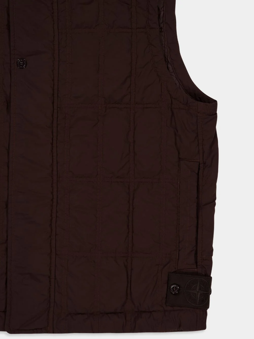 Dark Brown Puffer Vest - Image 4