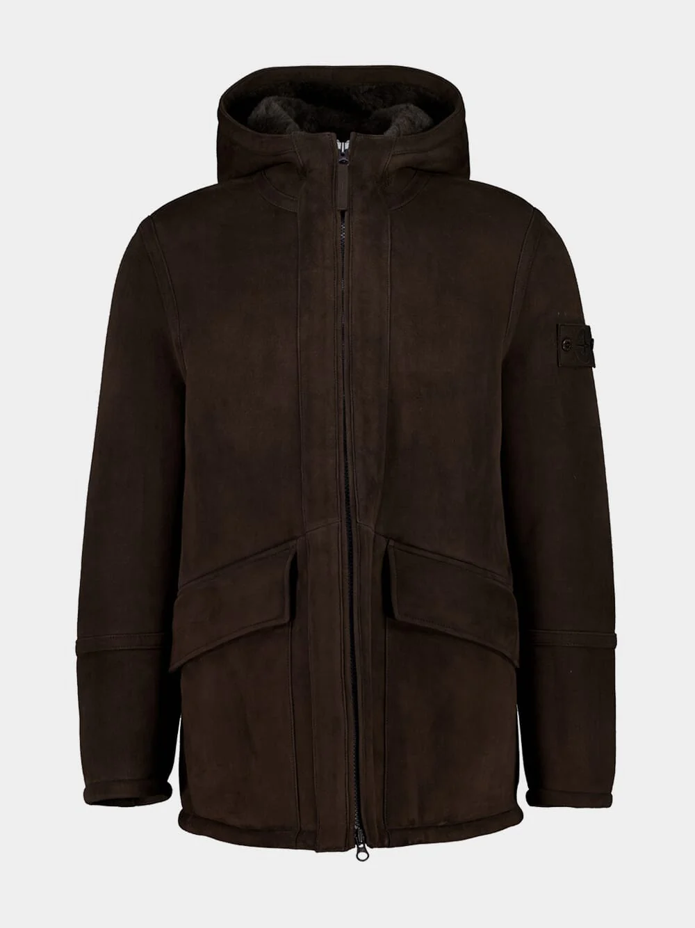 Dark Brown Shearling Ghost Jacket