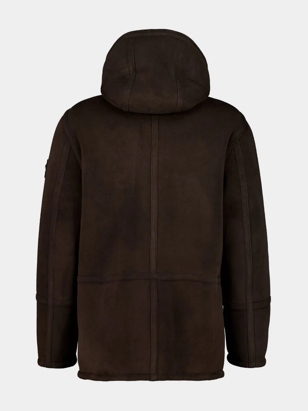 Dark Brown Shearling Ghost Jacket - Image 3