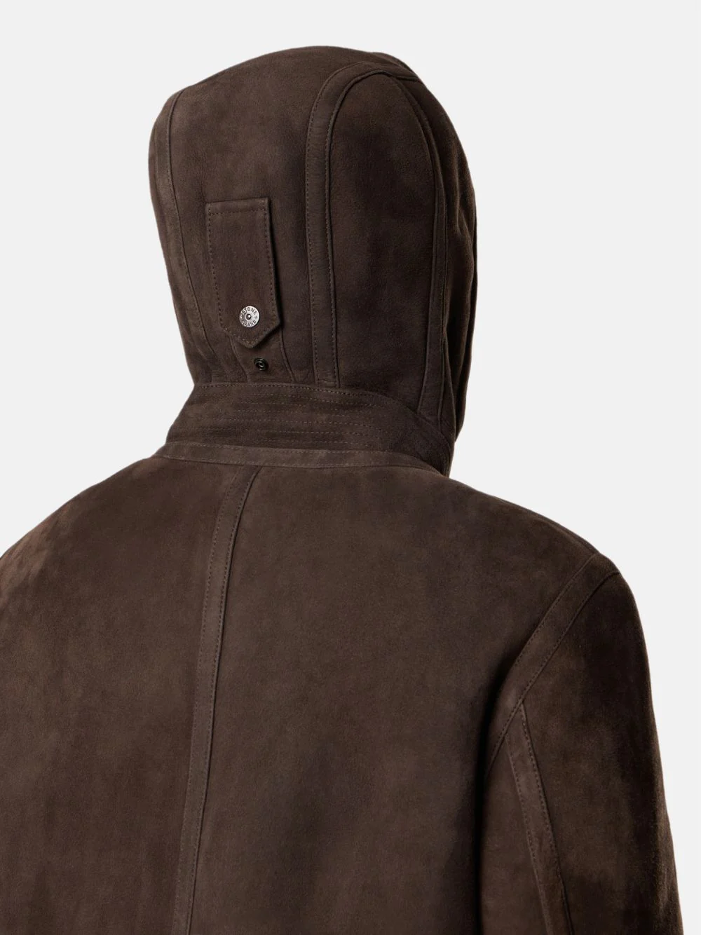 Dark Brown Shearling Ghost Jacket - Image 4