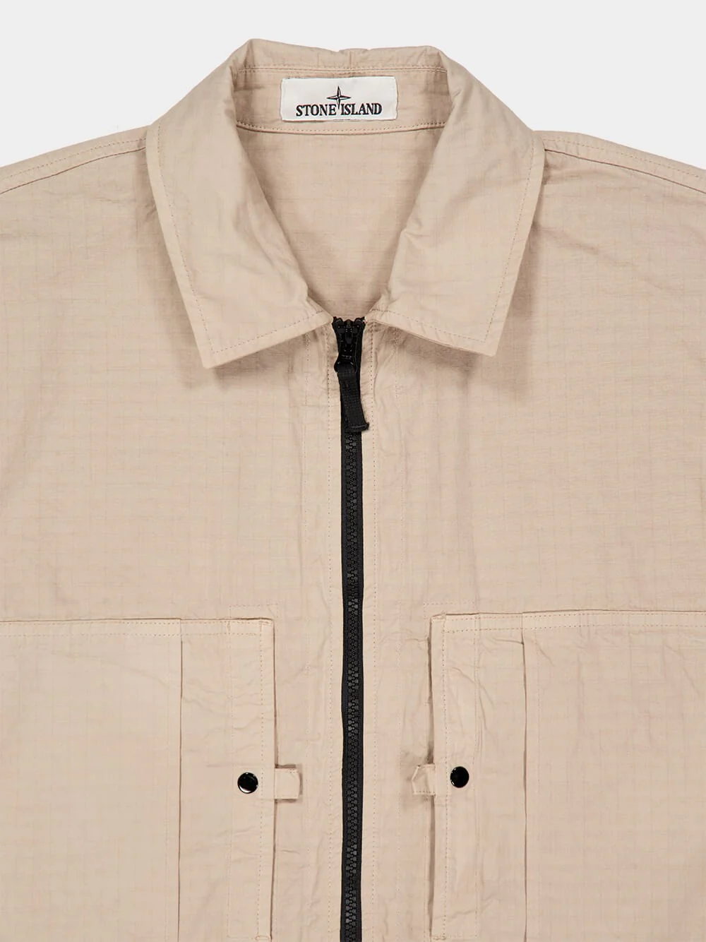Desert Sand Cotton Ripstop Overshirt - Image 3