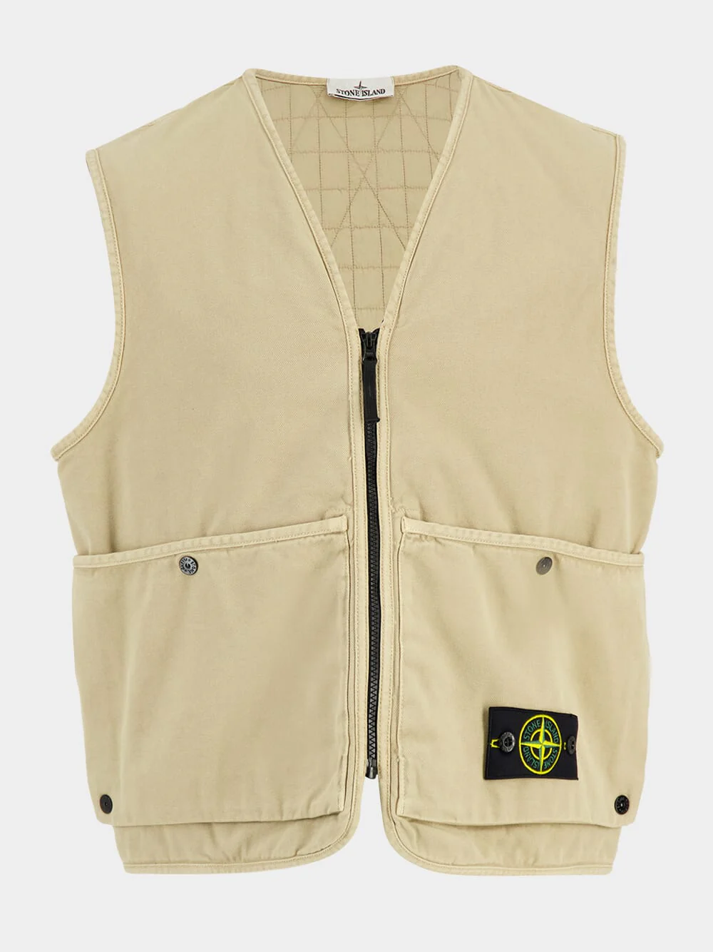Desert Sand Cotton Utility Vest