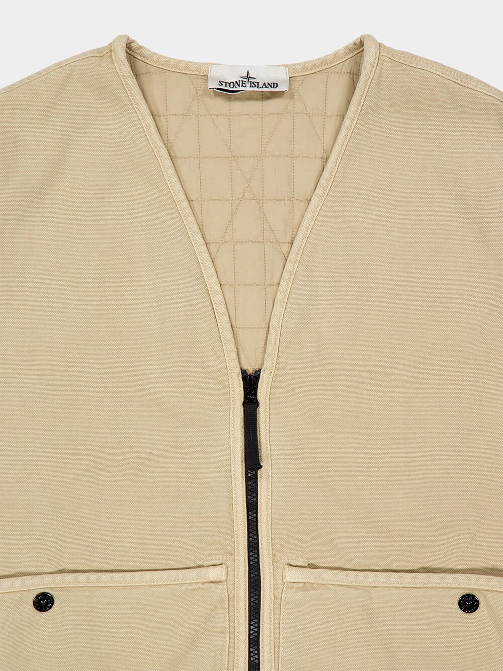 Desert Sand Cotton Utility Vest - Image 3
