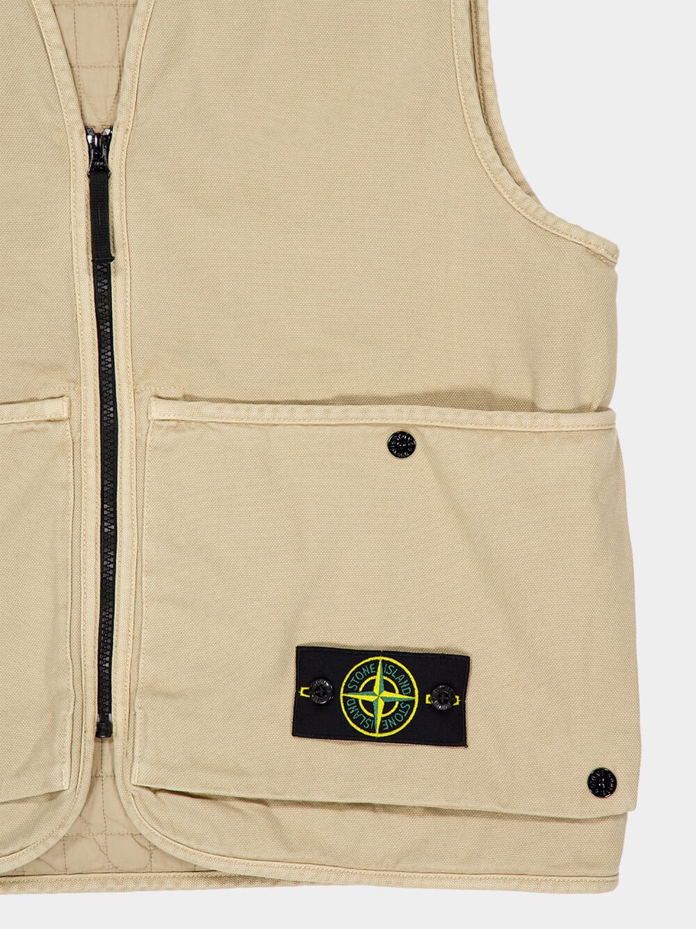 Desert Sand Cotton Utility Vest - Image 4