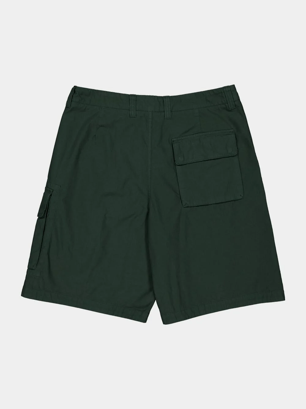 Green Cotton Bermuda Cargo Shorts - Image 6