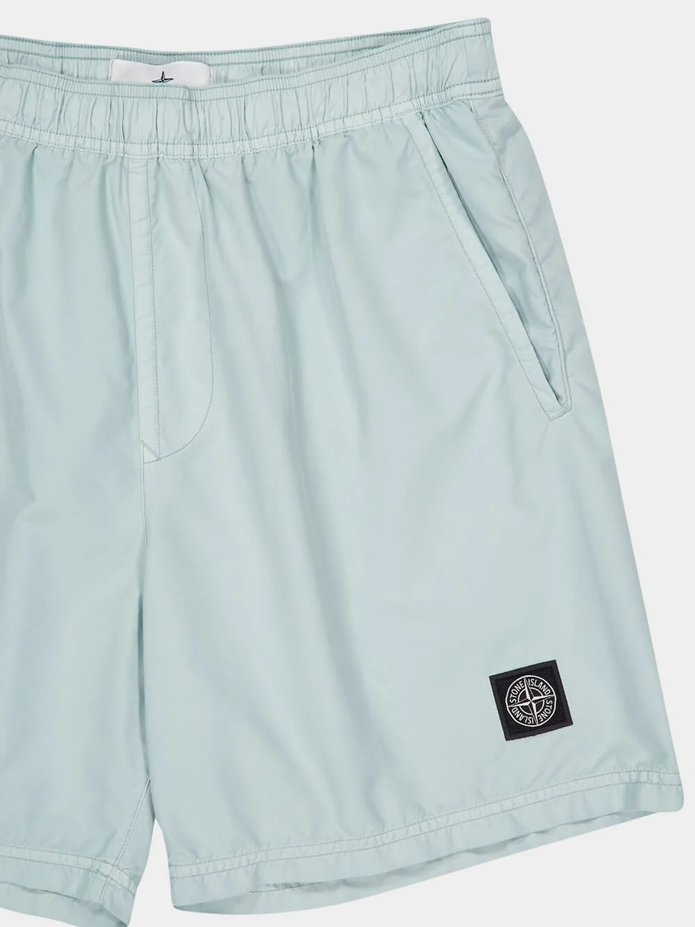 Grey Green Mid-Length Swim Trunks - Image 3