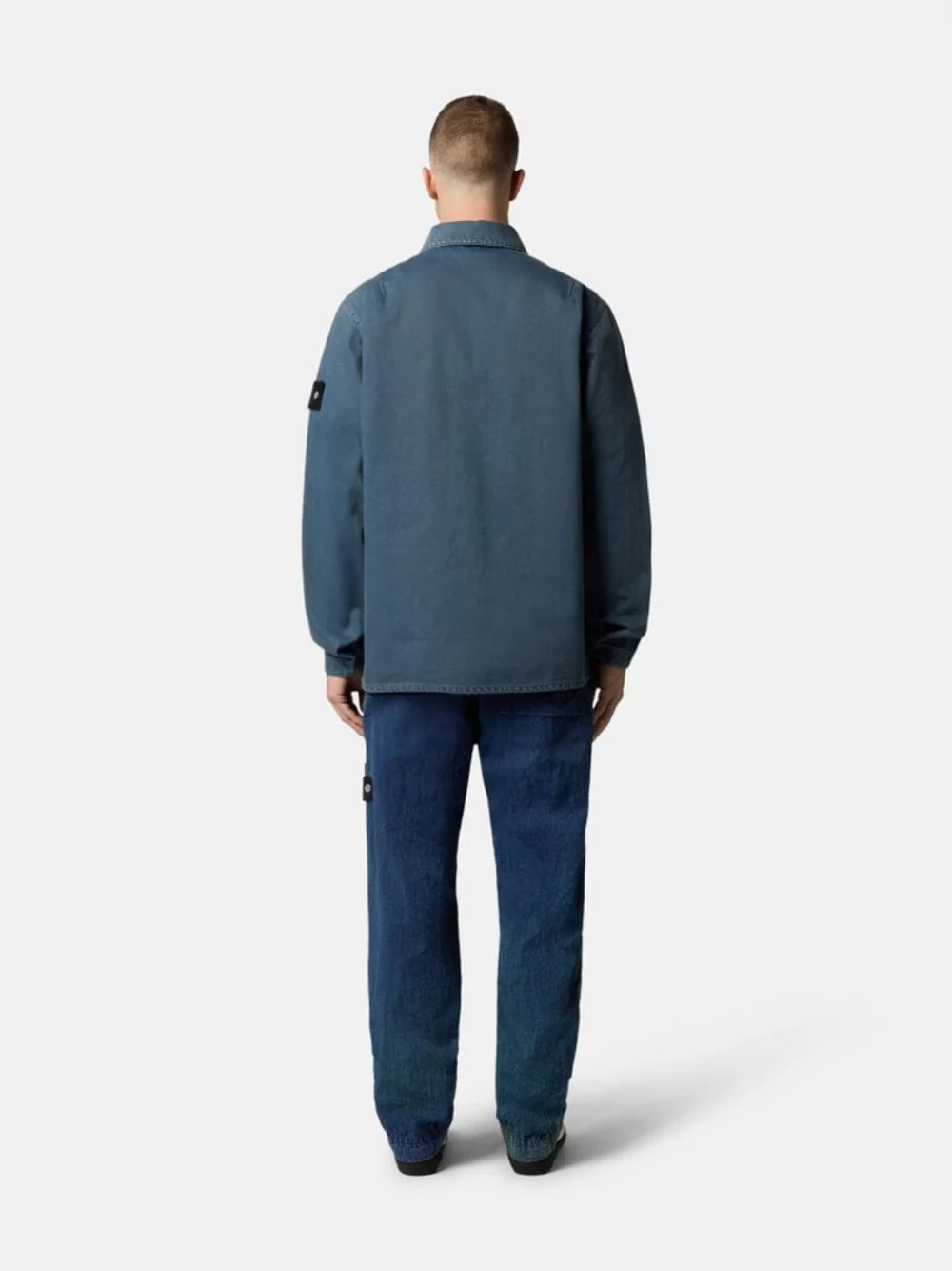 Indigo Blue Nylon Cargo Trousers - Image 4