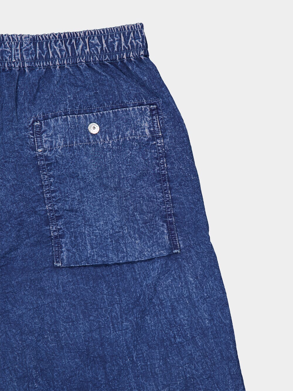 Indigo Blue Nylon Cargo Trousers - Image 6