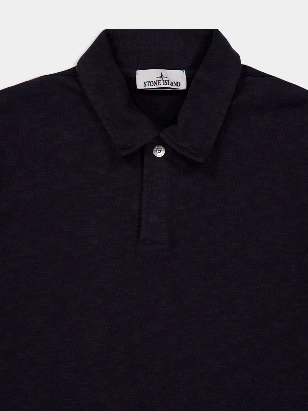Ink Blue Long-Sleeve Polo Sweatshirt - Image 5