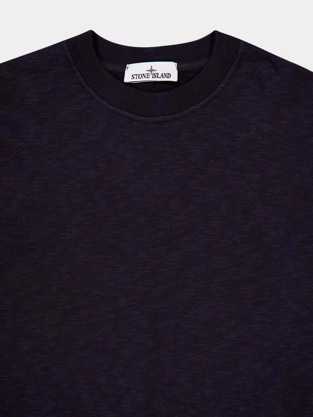 Ink Blue Vanisé Cotton Crewneck Sweatshirt - Image 3