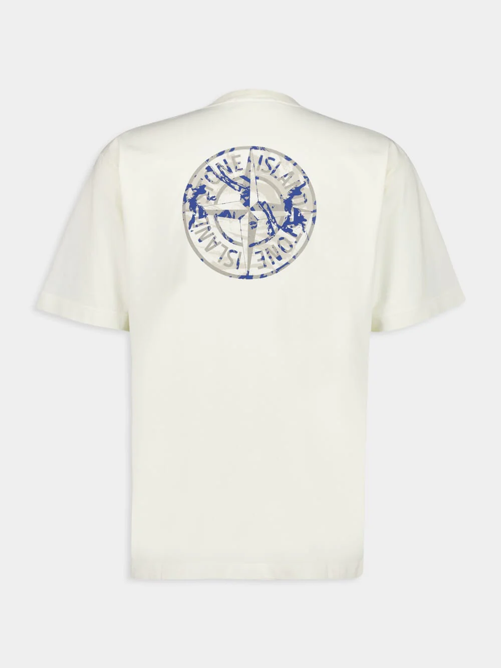 Ivory Compass Camo Print T-Shirt - Image 2