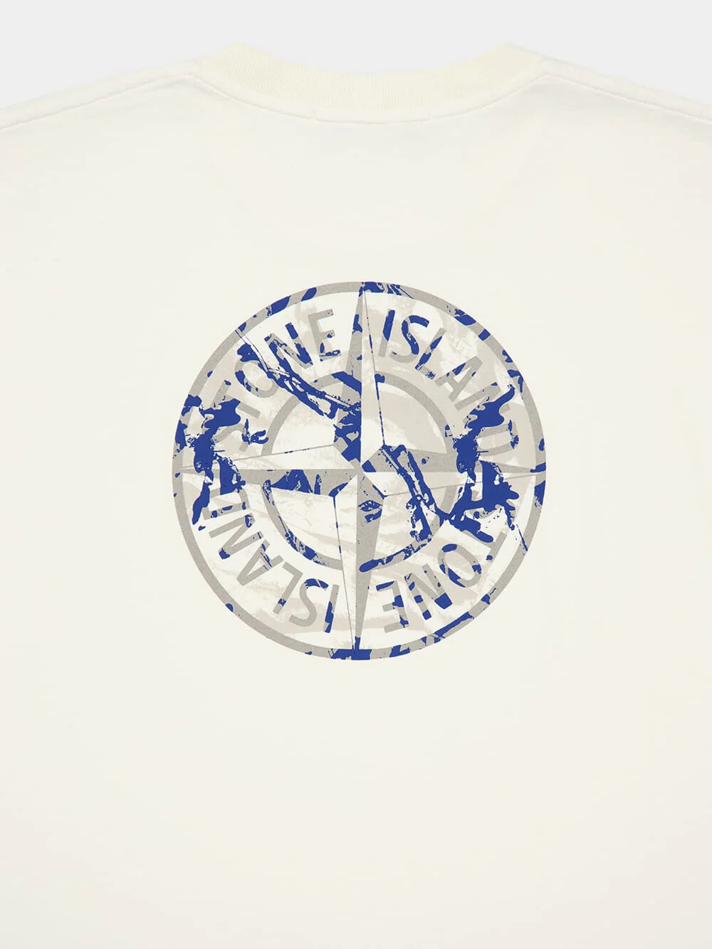 Ivory Compass Camo Print T-Shirt - Image 4