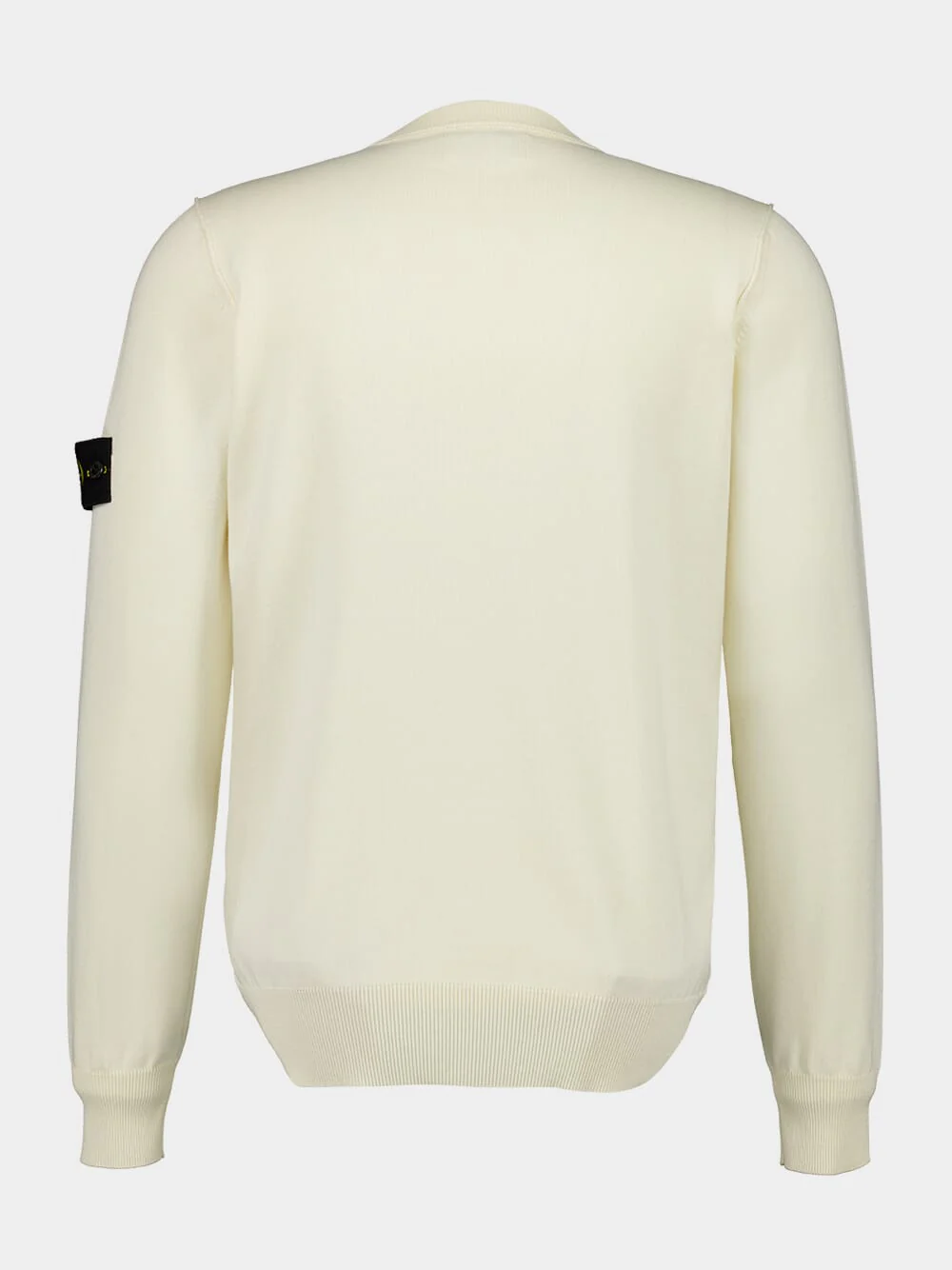 Ivory Compass Patch Crewneck Jumper - Image 2
