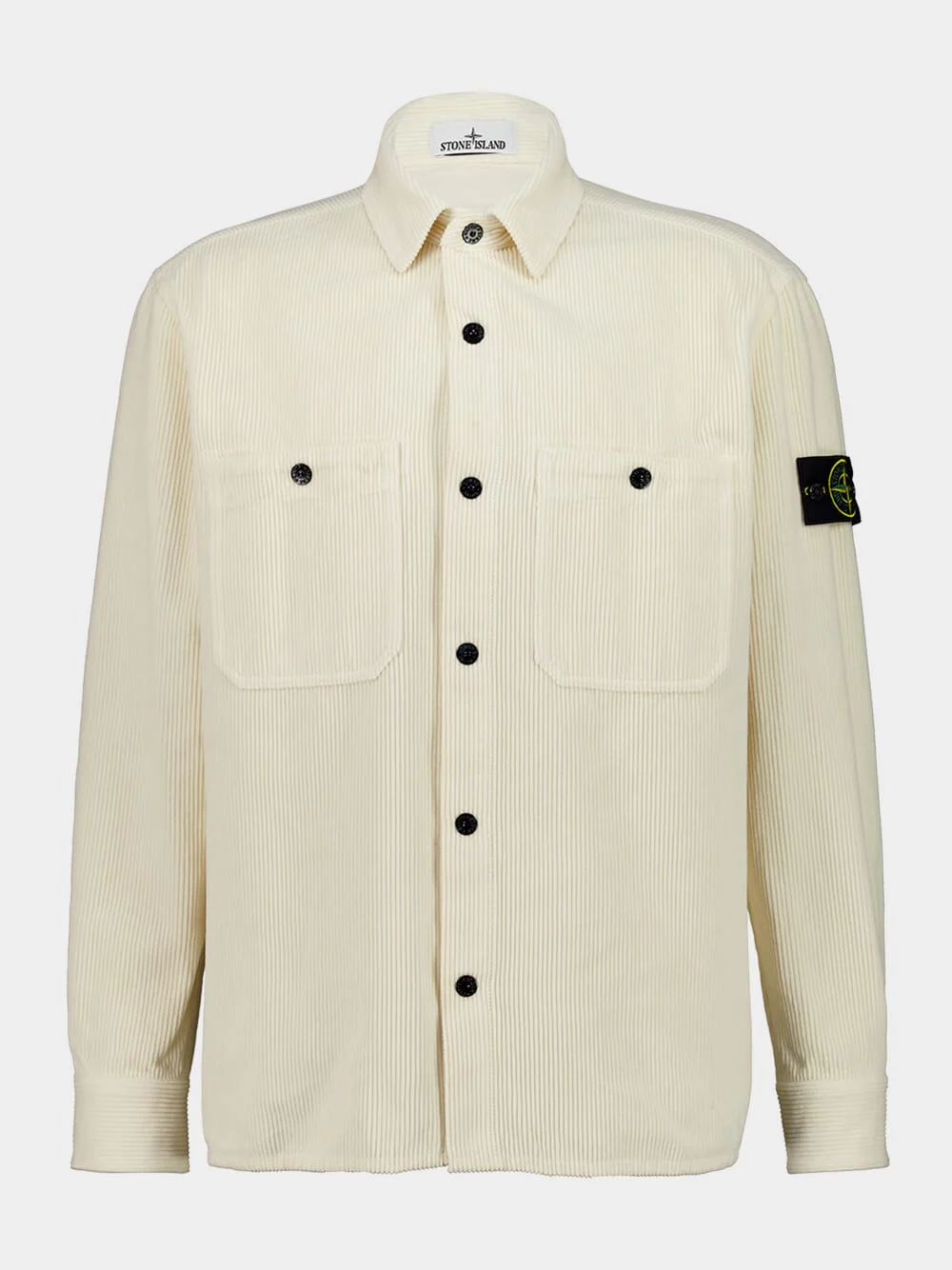 Ivory Corduroy Organic Cotton Overshirt - Image 2