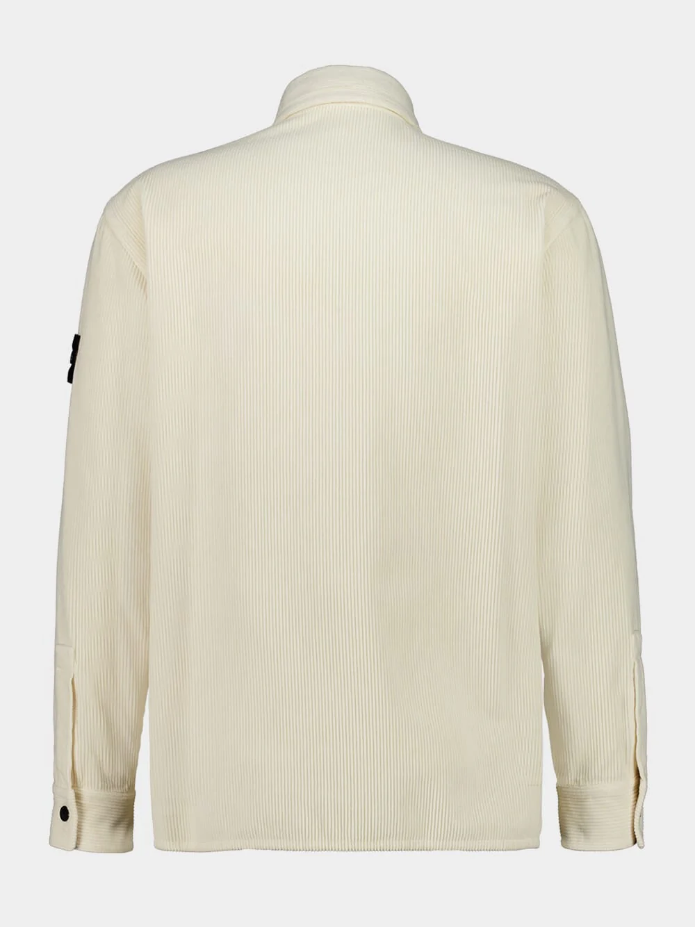 Ivory Corduroy Organic Cotton Overshirt - Image 4
