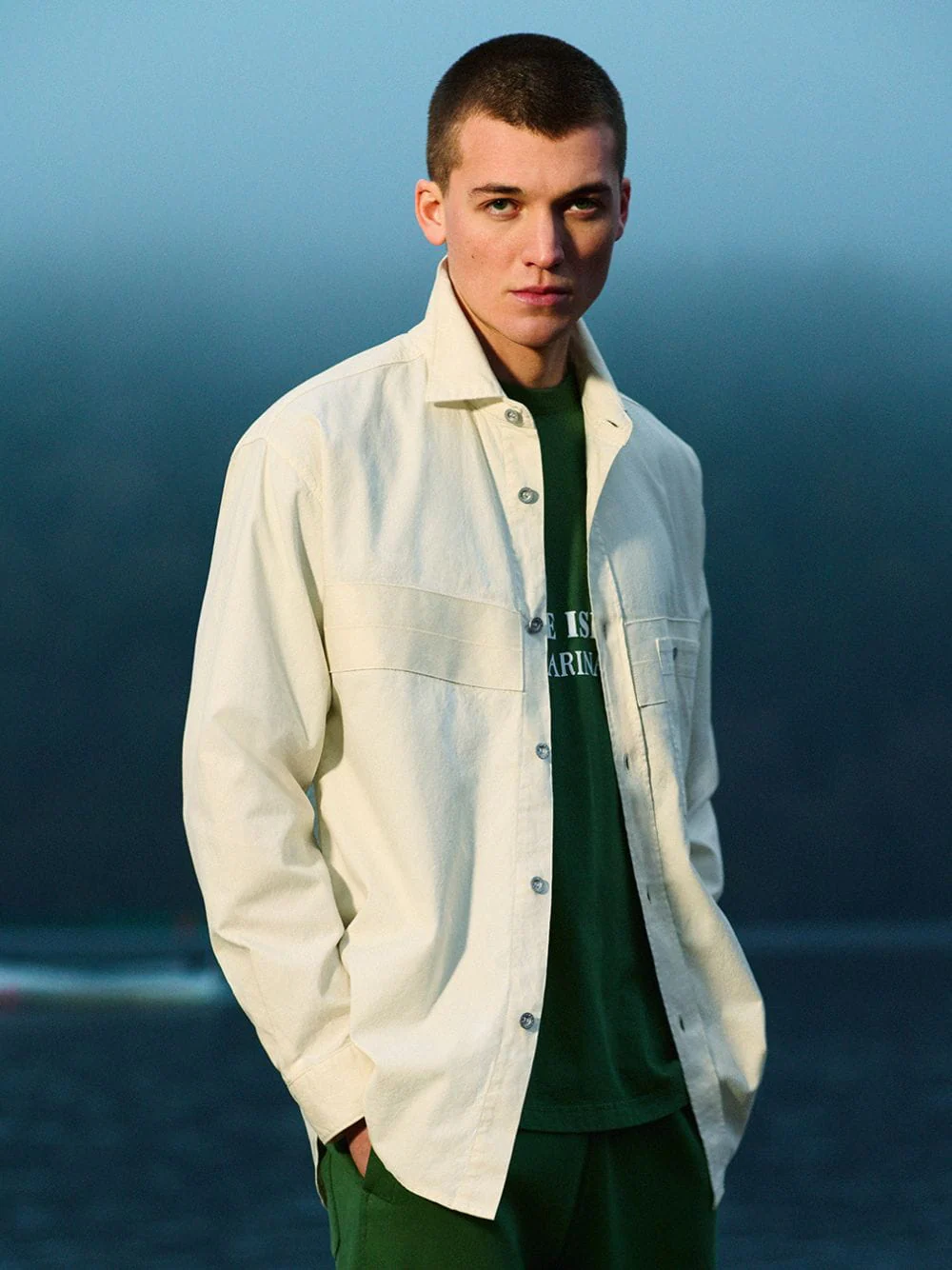 Ivory Cotton Marina Comfort-Fit Shirt