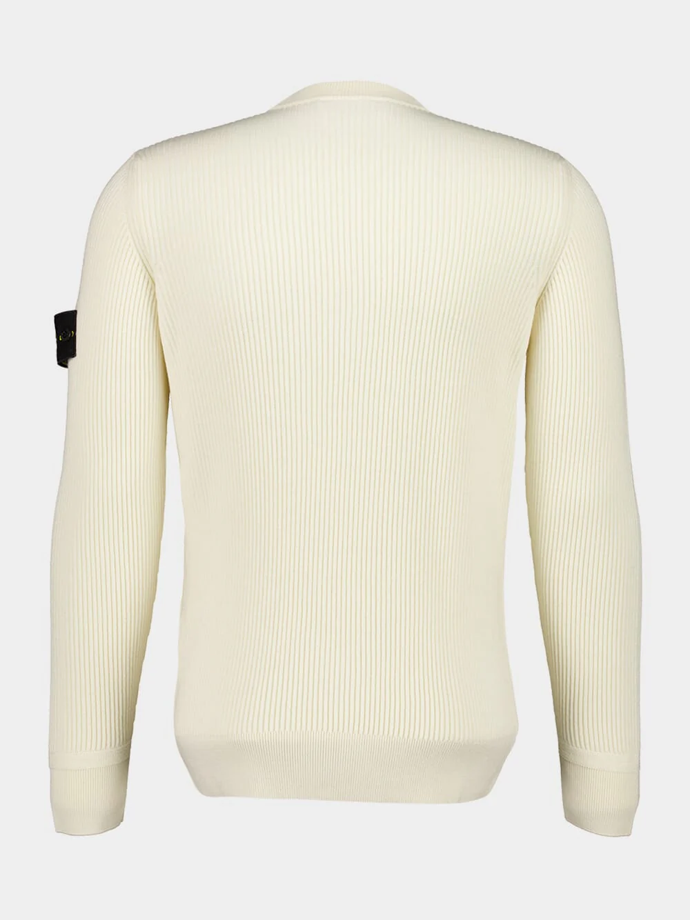 Ivory Full Rib RWS Wool Jumper - Image 2