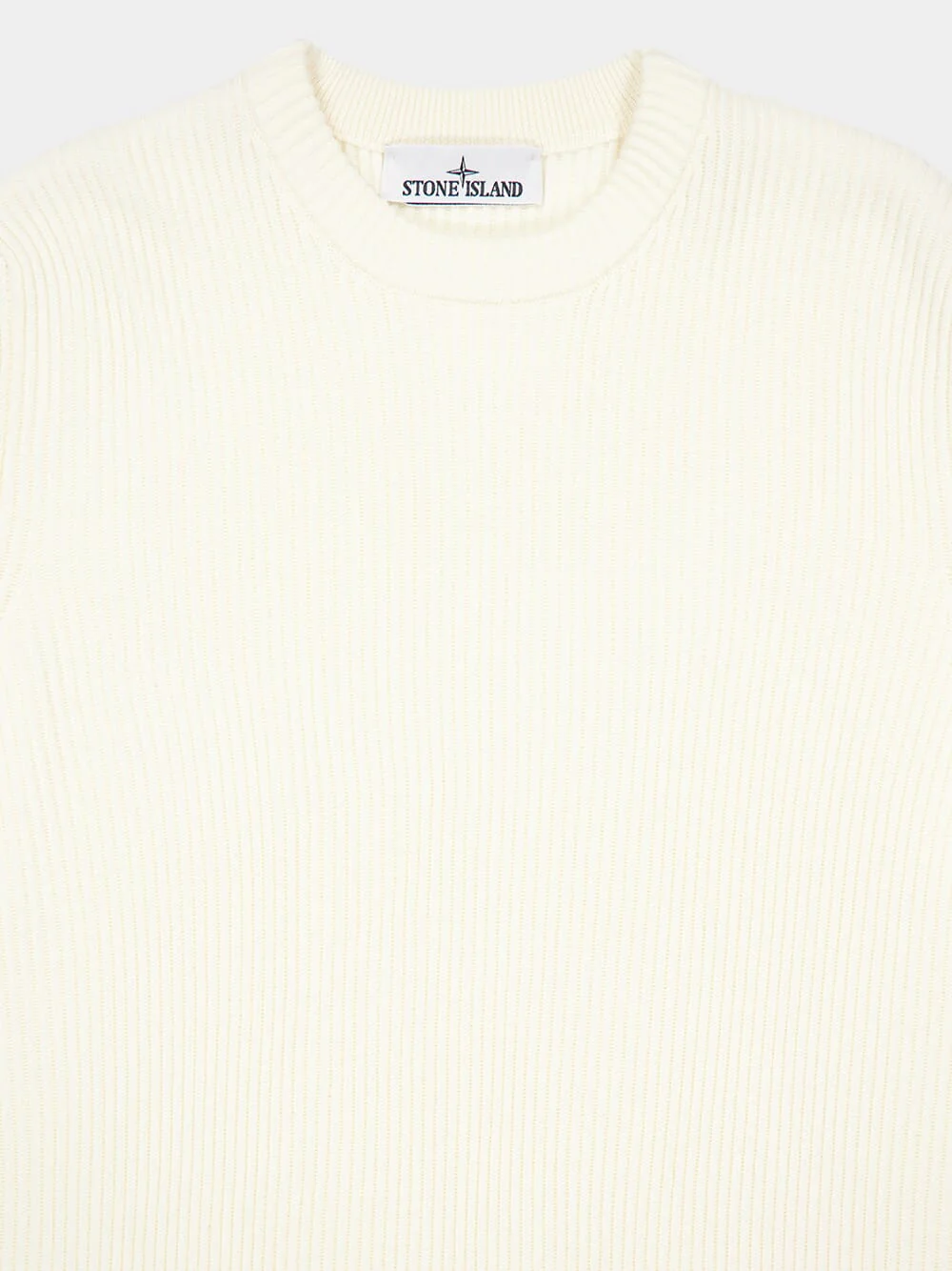 Ivory Full Rib RWS Wool Jumper - Image 3