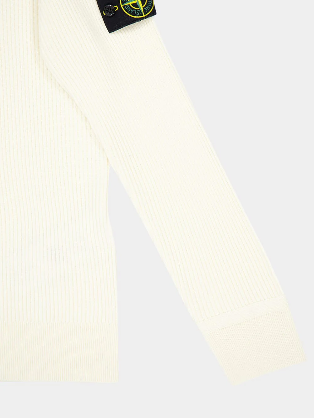 Ivory Full Rib RWS Wool Jumper - Image 4