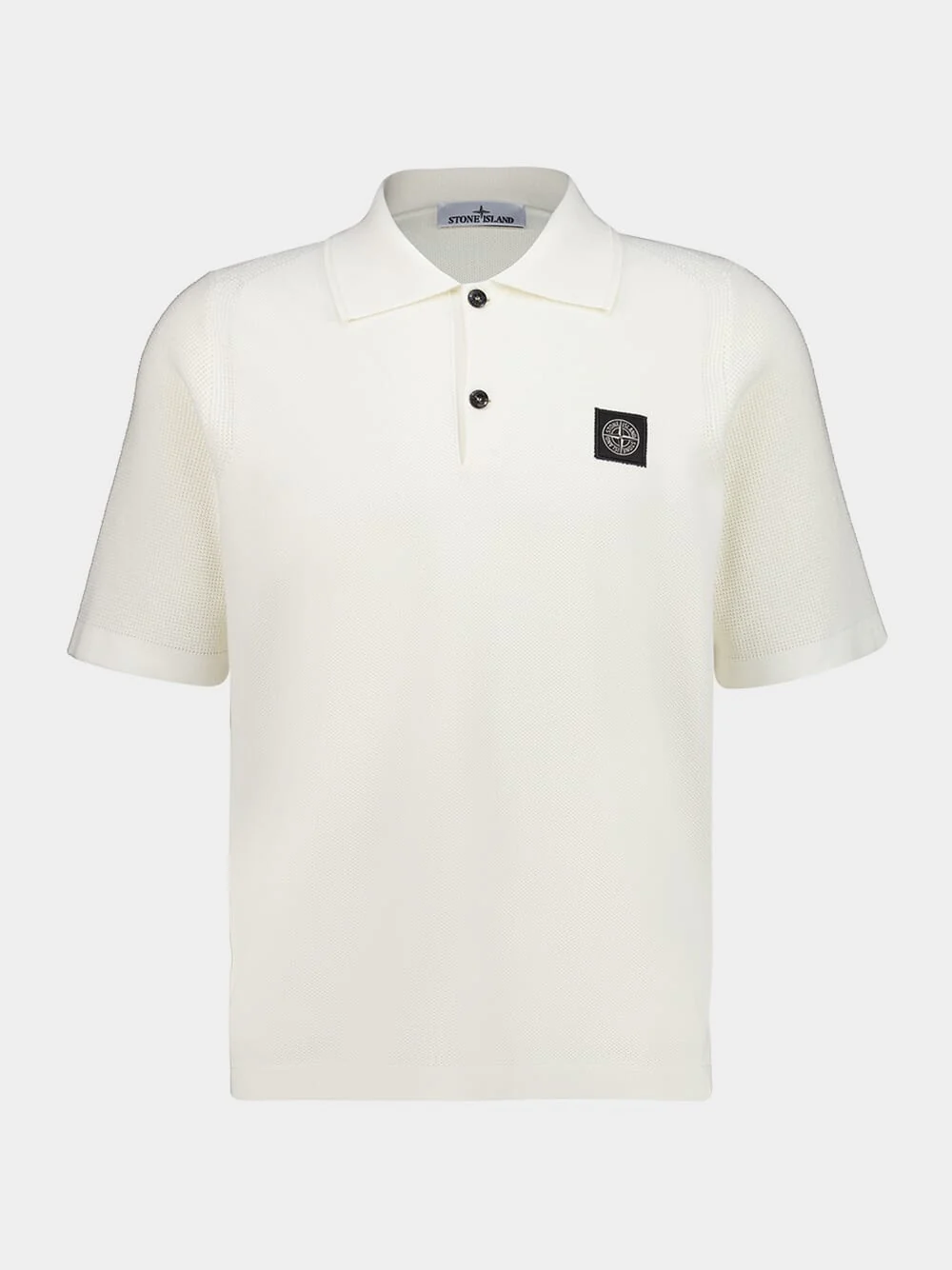 Ivory Micro Stitch Soft Organic Cotton Polo