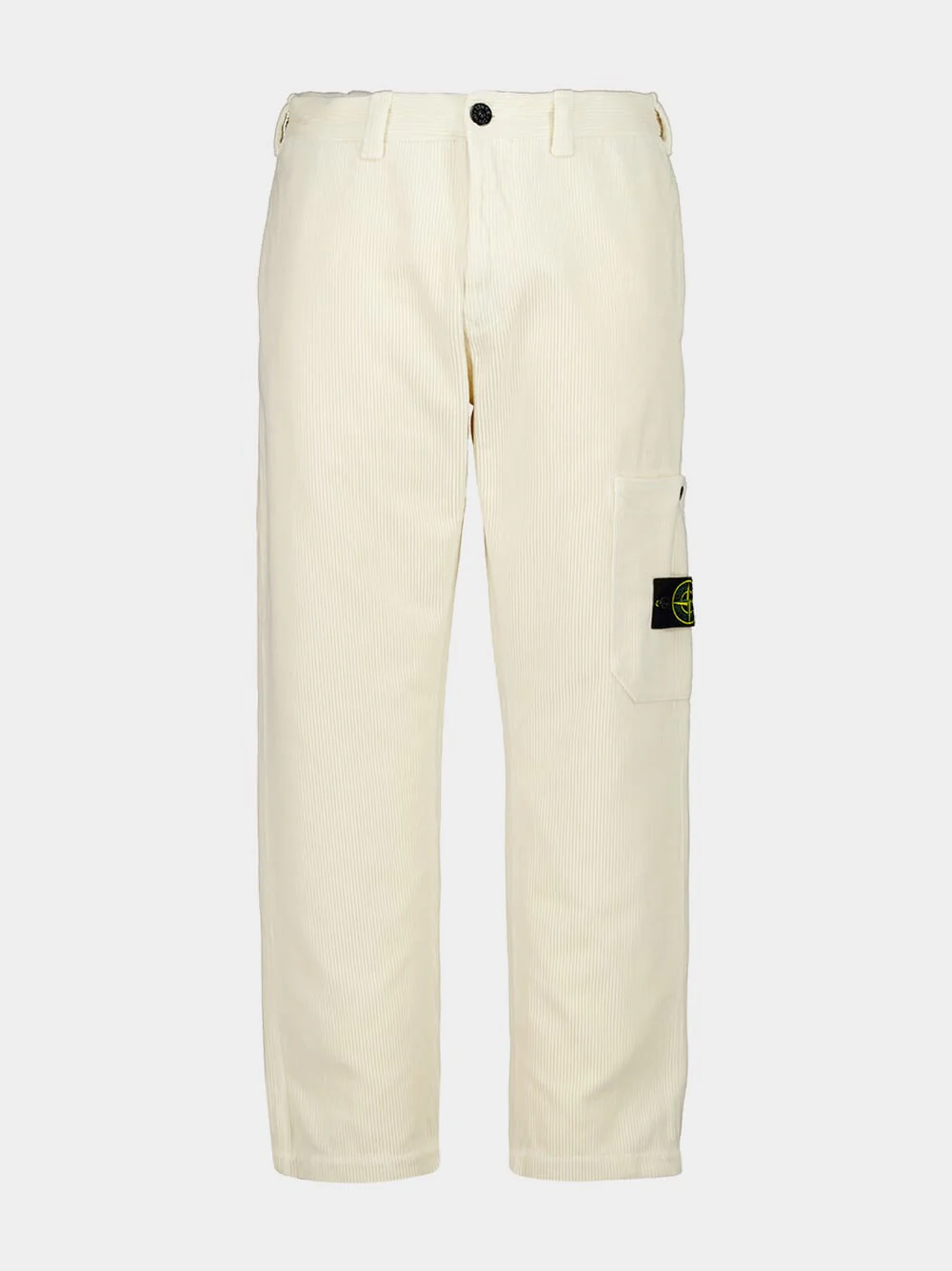 Ivory Organic Cotton Corduroy Trousers