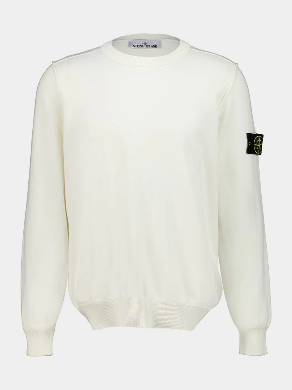 Ivory Organic Cotton Crewneck Jumper