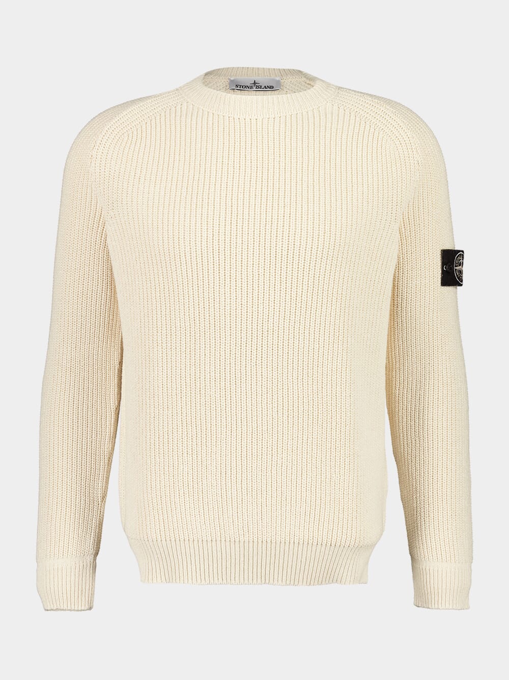 Ivory Recycled Cotton Fisherman Jumper