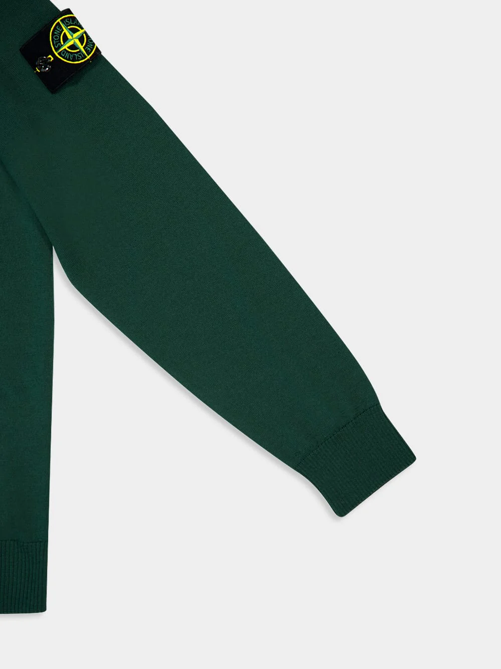 Juniper Green RWS Wool Crewneck Jumper - Image 4