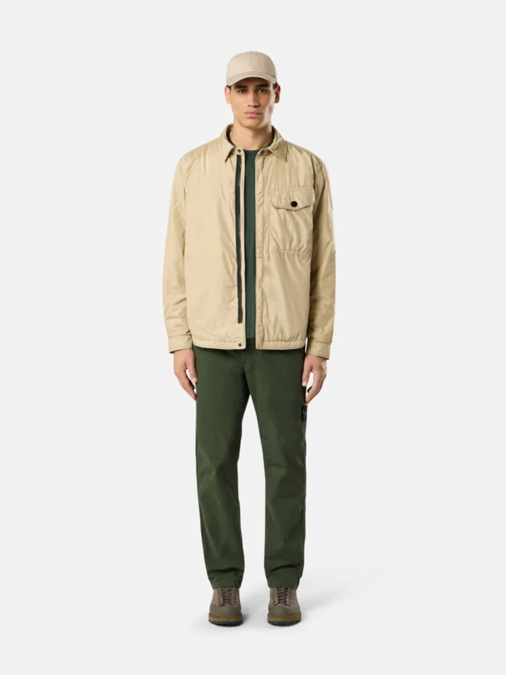 Juniper Green Stretch Cotton Chinos - Image 2
