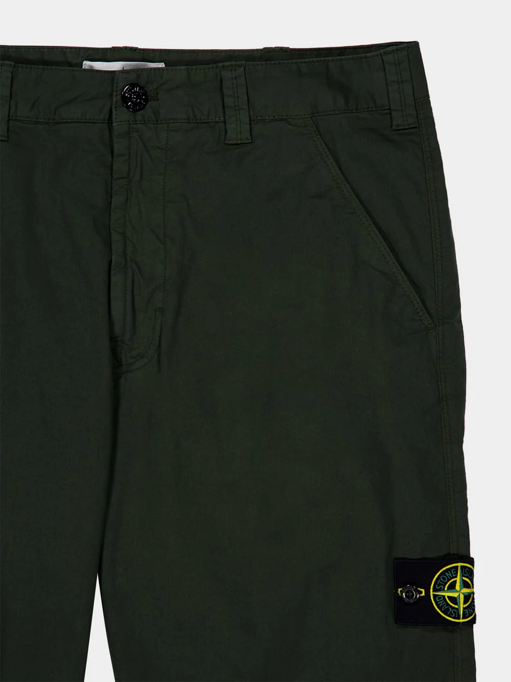 Juniper Green Stretch Cotton Chinos - Image 5
