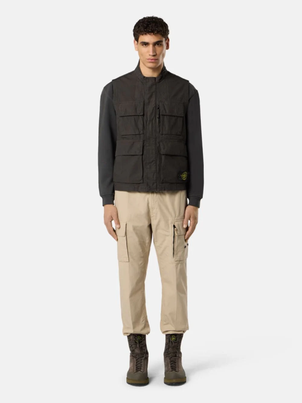 Lead Grey Canvas Utility Vest