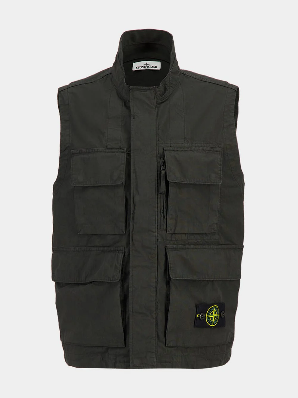 Lead Grey Canvas Utility Vest - Image 2