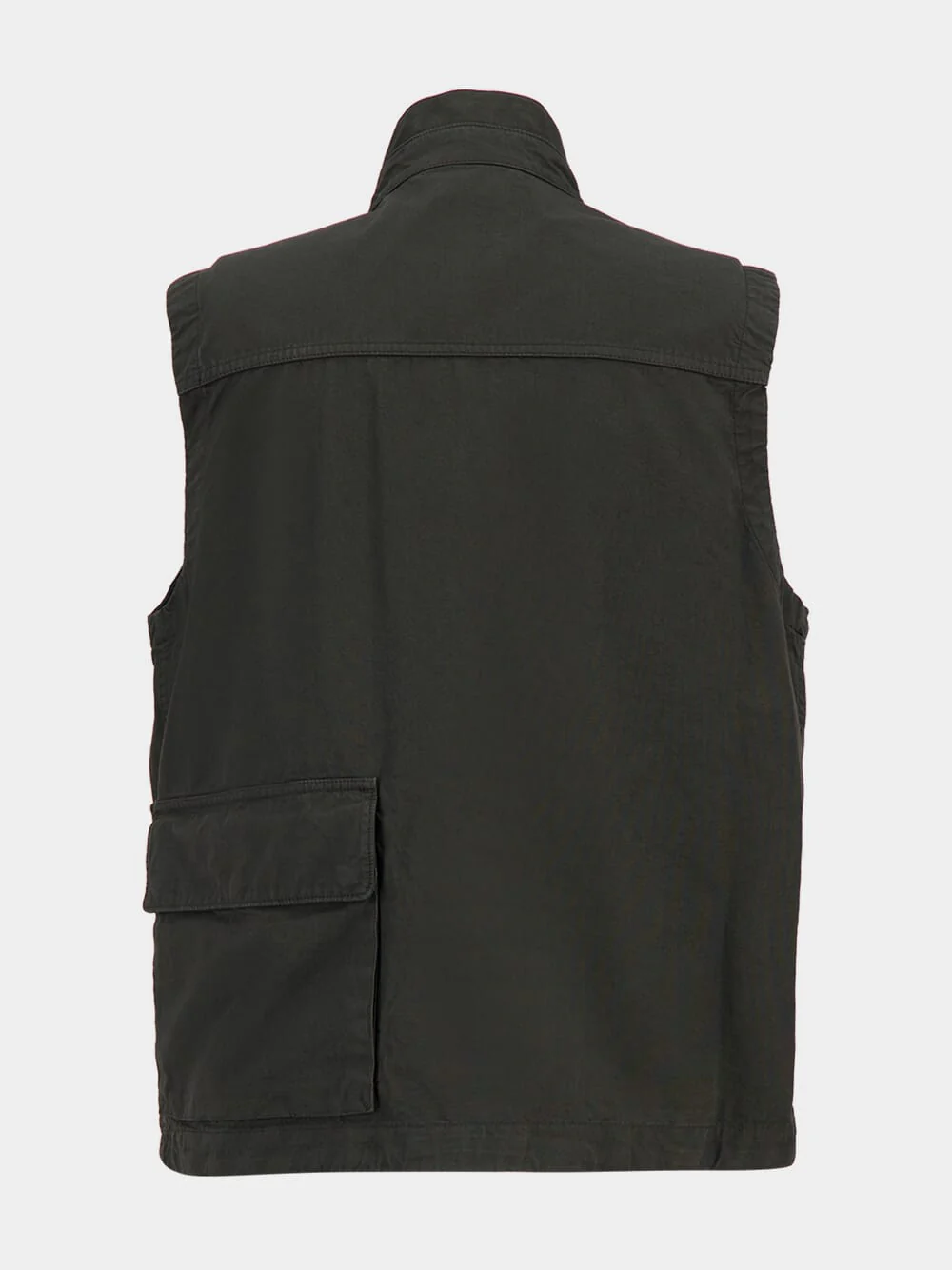 Lead Grey Canvas Utility Vest - Image 4