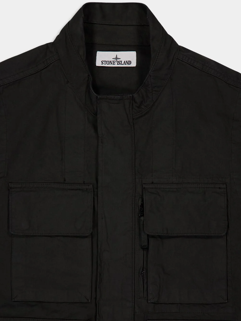 Lead Grey Canvas Utility Vest - Image 5