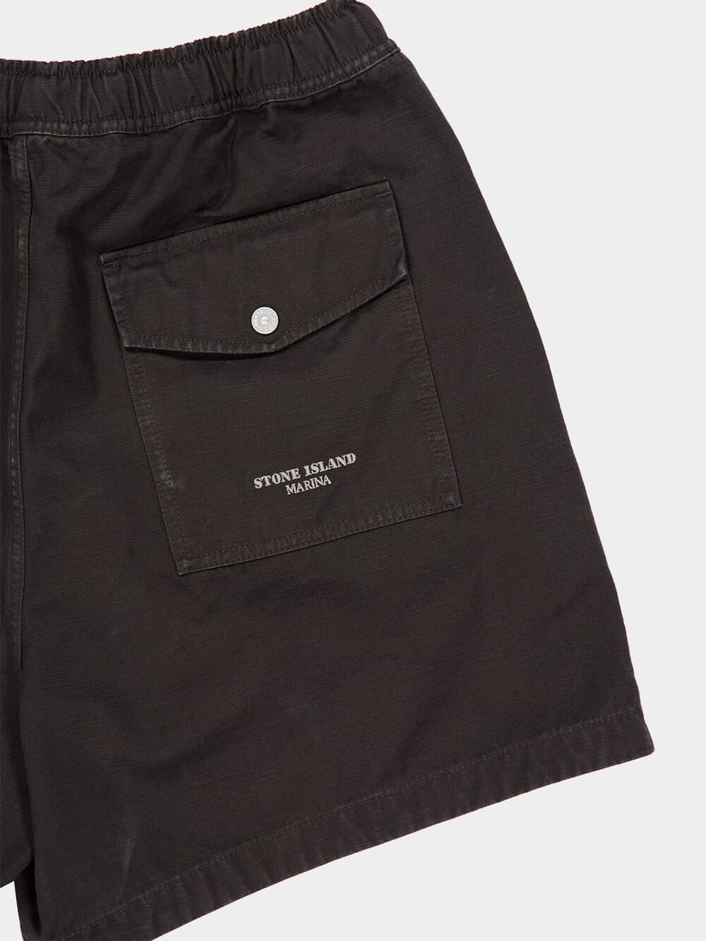 Lead Grey Marina Cotton Shorts - Image 4