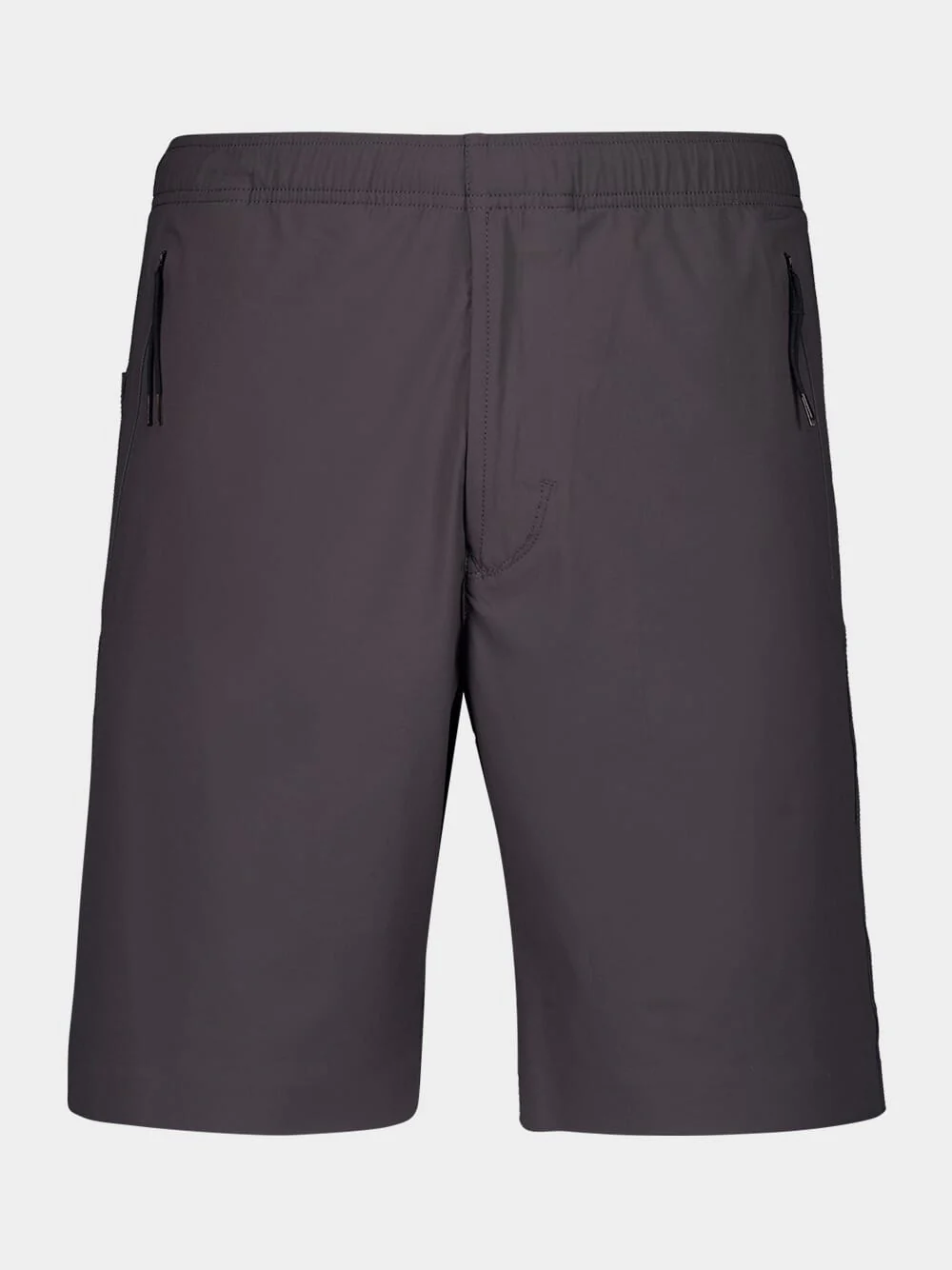 Lead Grey Nylon Bermuda Shorts