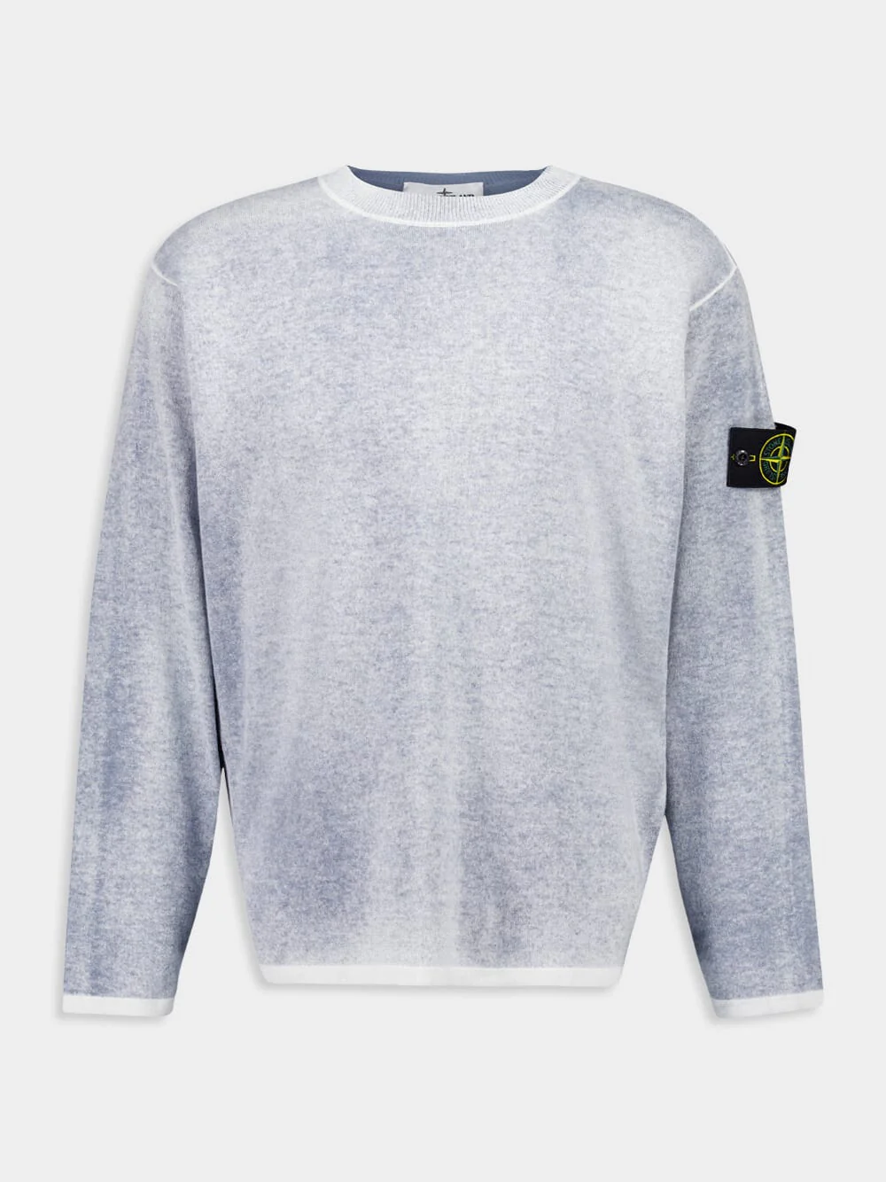 Light Grey Hand Light Organic Cotton Crewneck Jumper