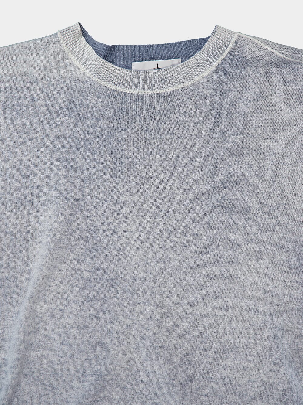 Light Grey Hand Light Organic Cotton Crewneck Jumper - Image 3