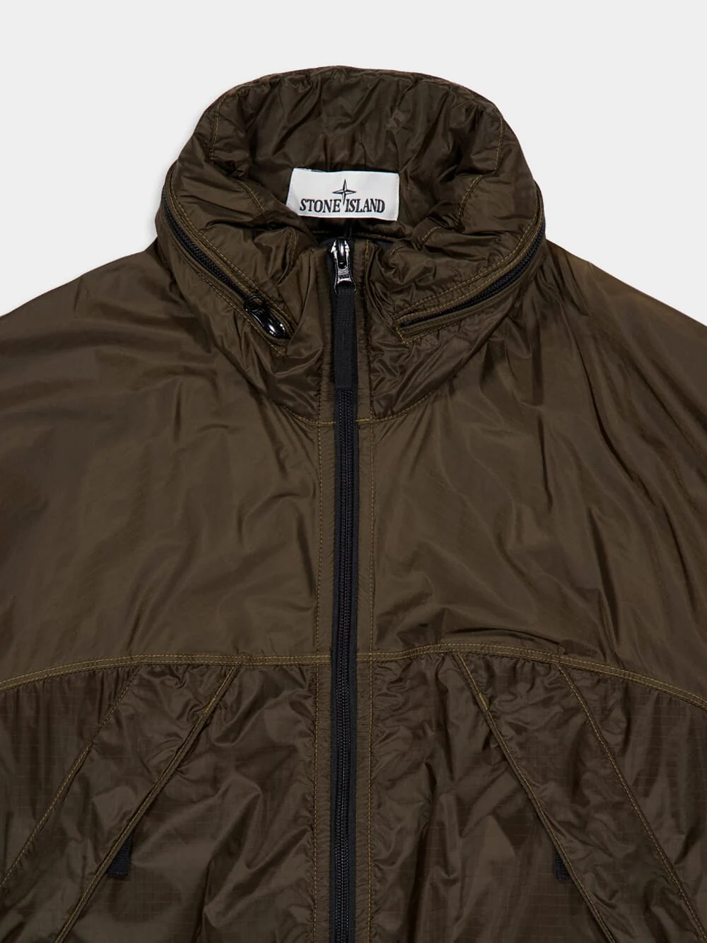 Light Jacket in Military Green Ripstop Light HT Nylon - Image 5