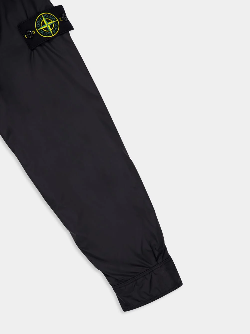 Long-Sleeve Button-Down Collar Jacket in Black - Image 4