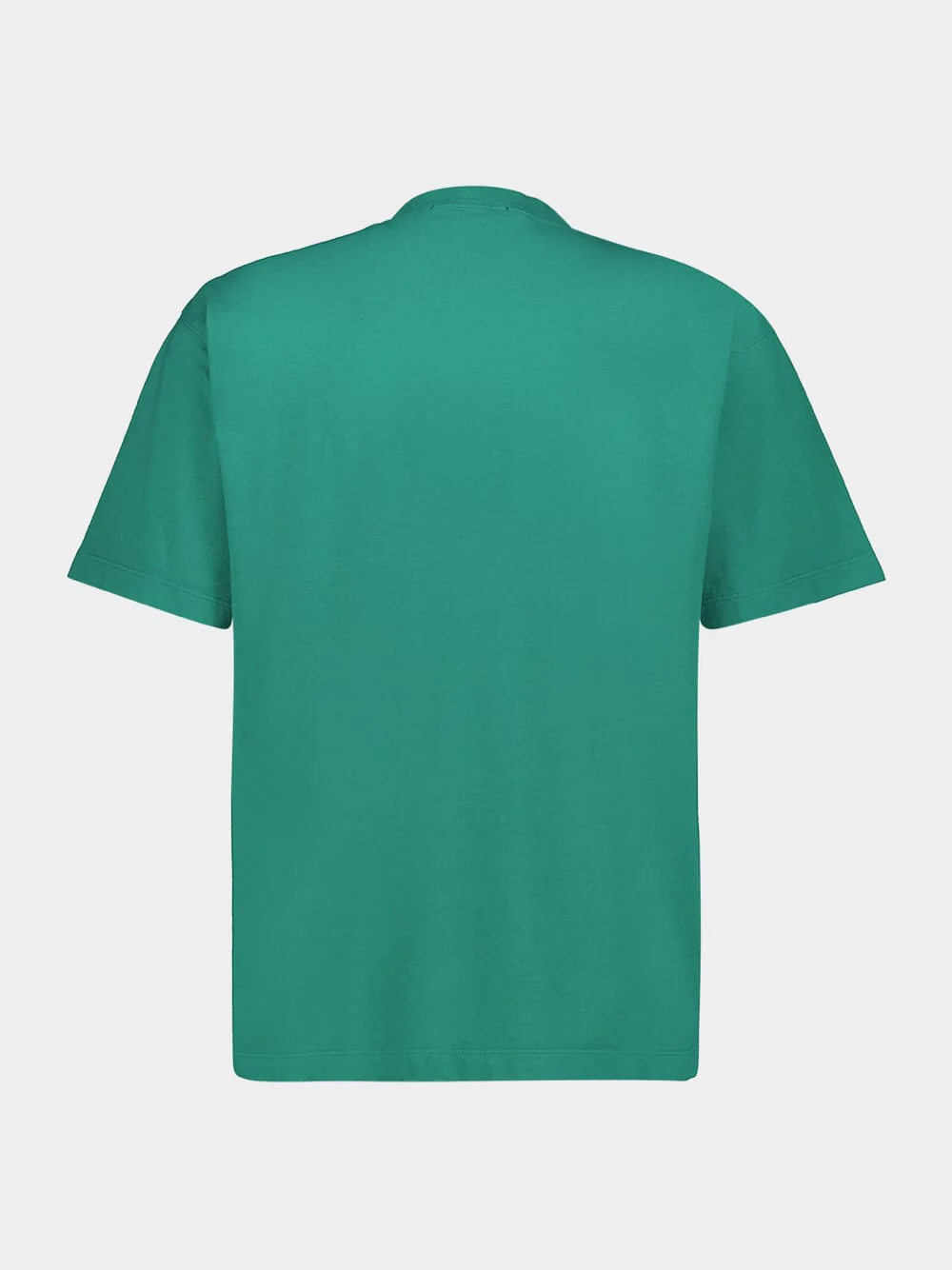Malachite Green Combed Organic Cotton Jersey T-Shirt - Image 2