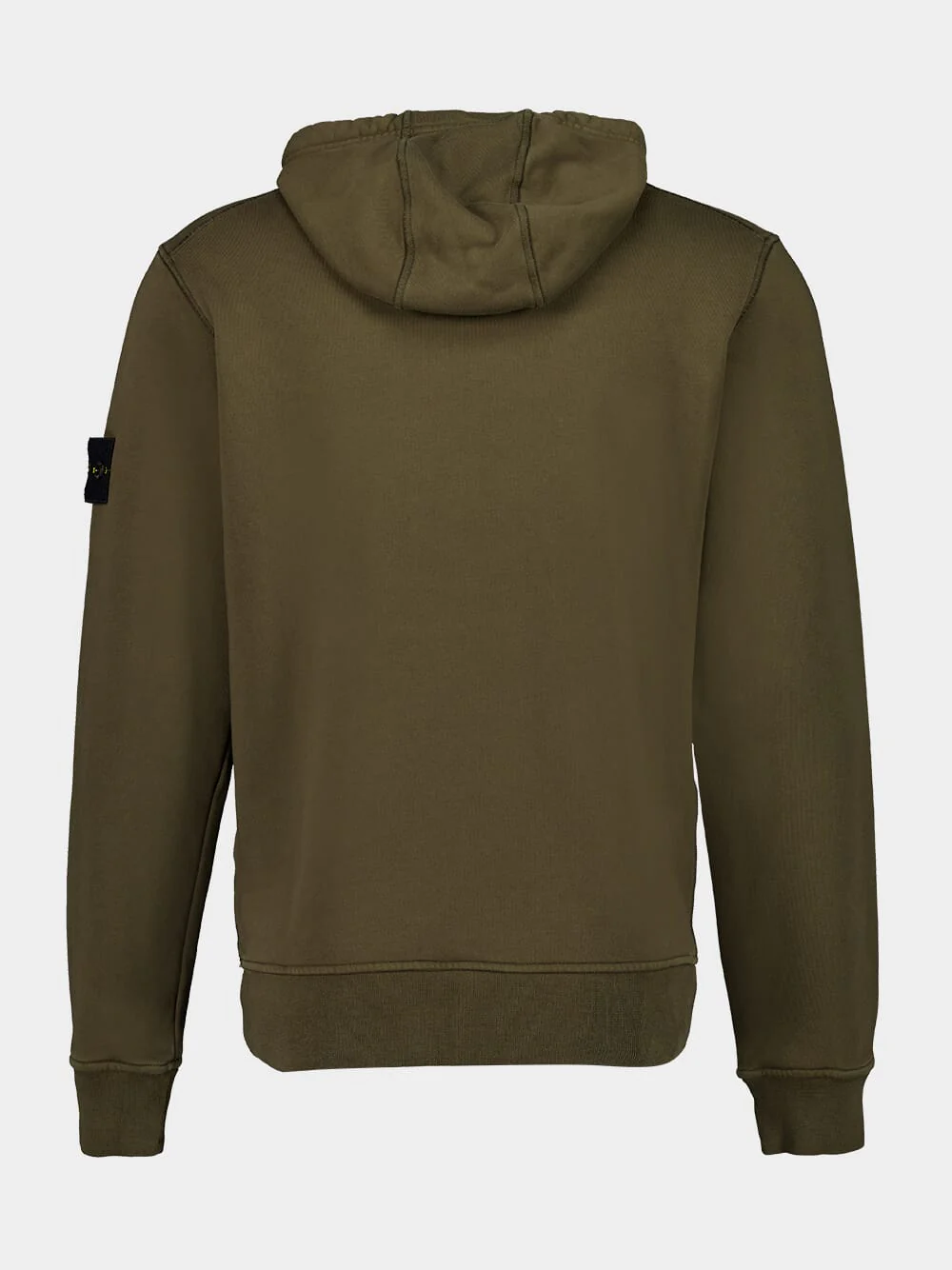 Military Green Hooded Sweatshirt - Image 2