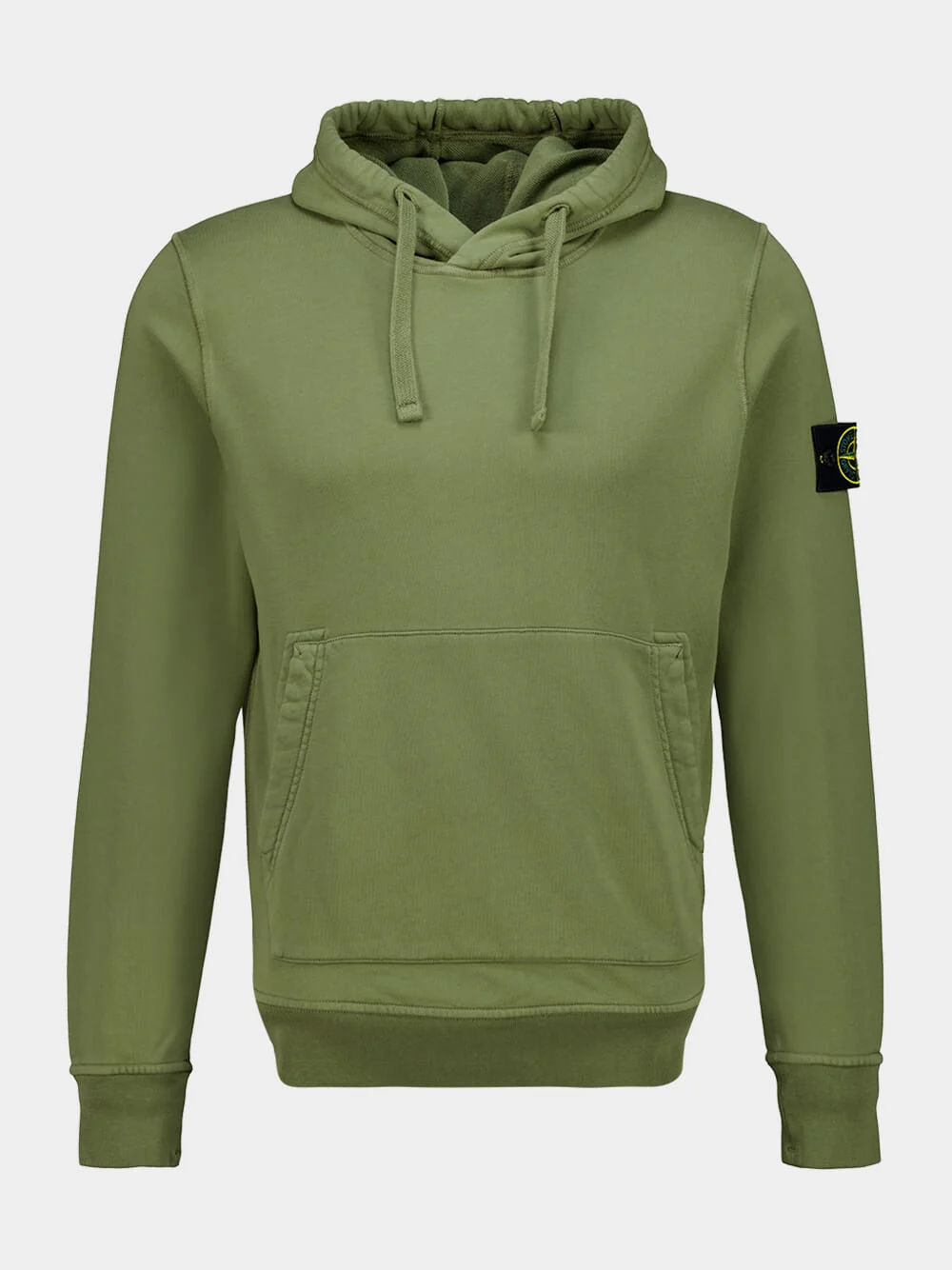Military Green Organic Cotton Hooded Sweatshirt - Image 2