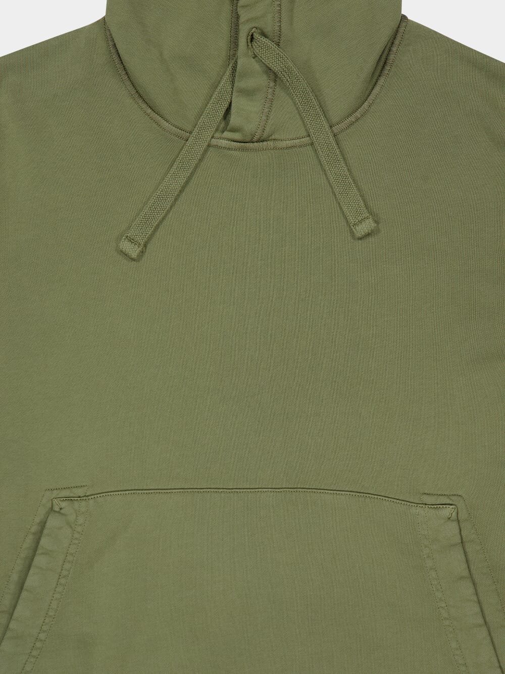 Military Green Organic Cotton Hooded Sweatshirt - Image 5