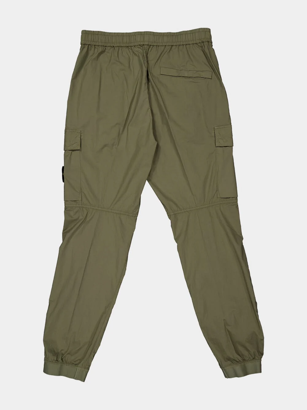 Military Green Stretch Cotton Cargo Trousers - Image 5