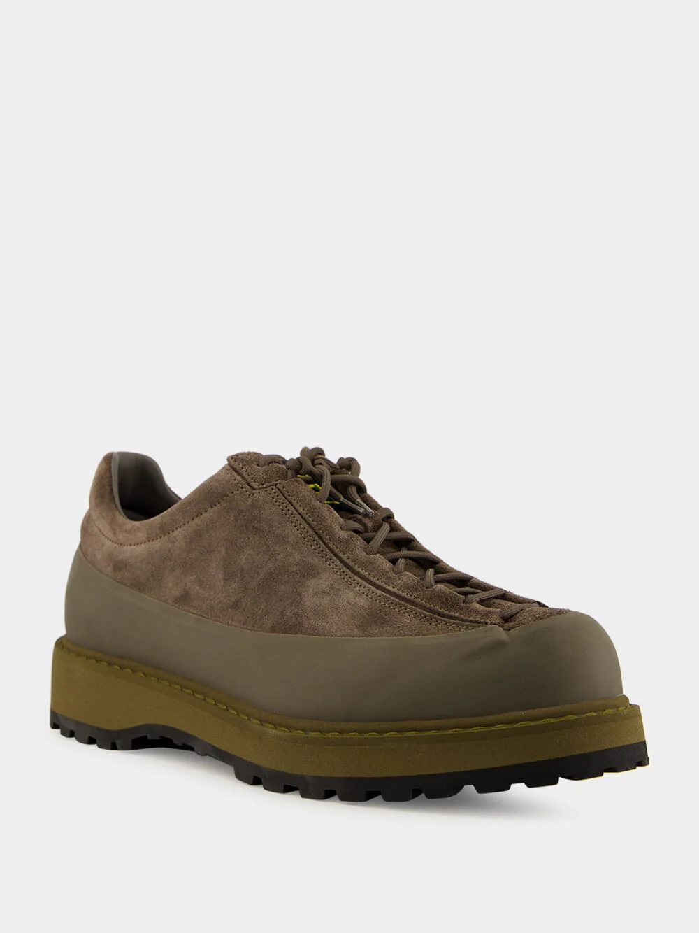 Military Green Suede Trainers - Image 3