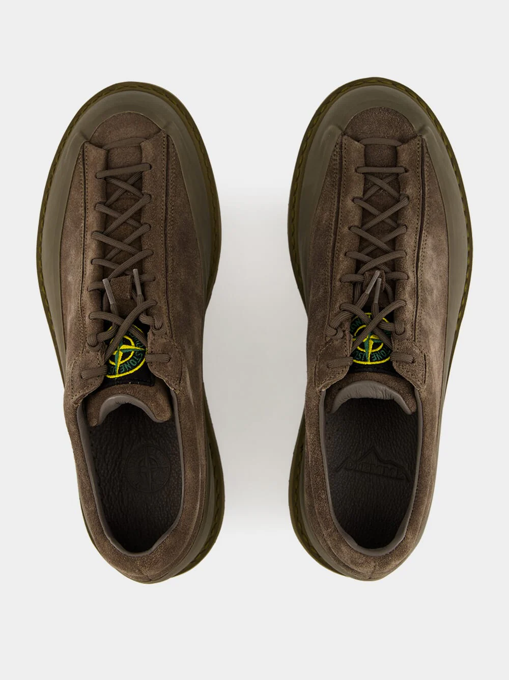 Military Green Suede Trainers - Image 5