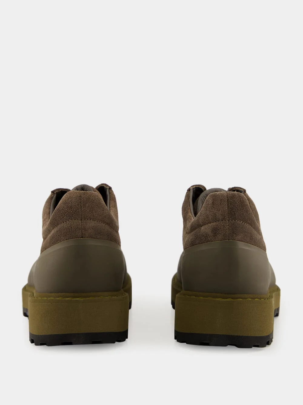 Military Green Suede Trainers - Image 6